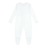 baby white pointelle footie