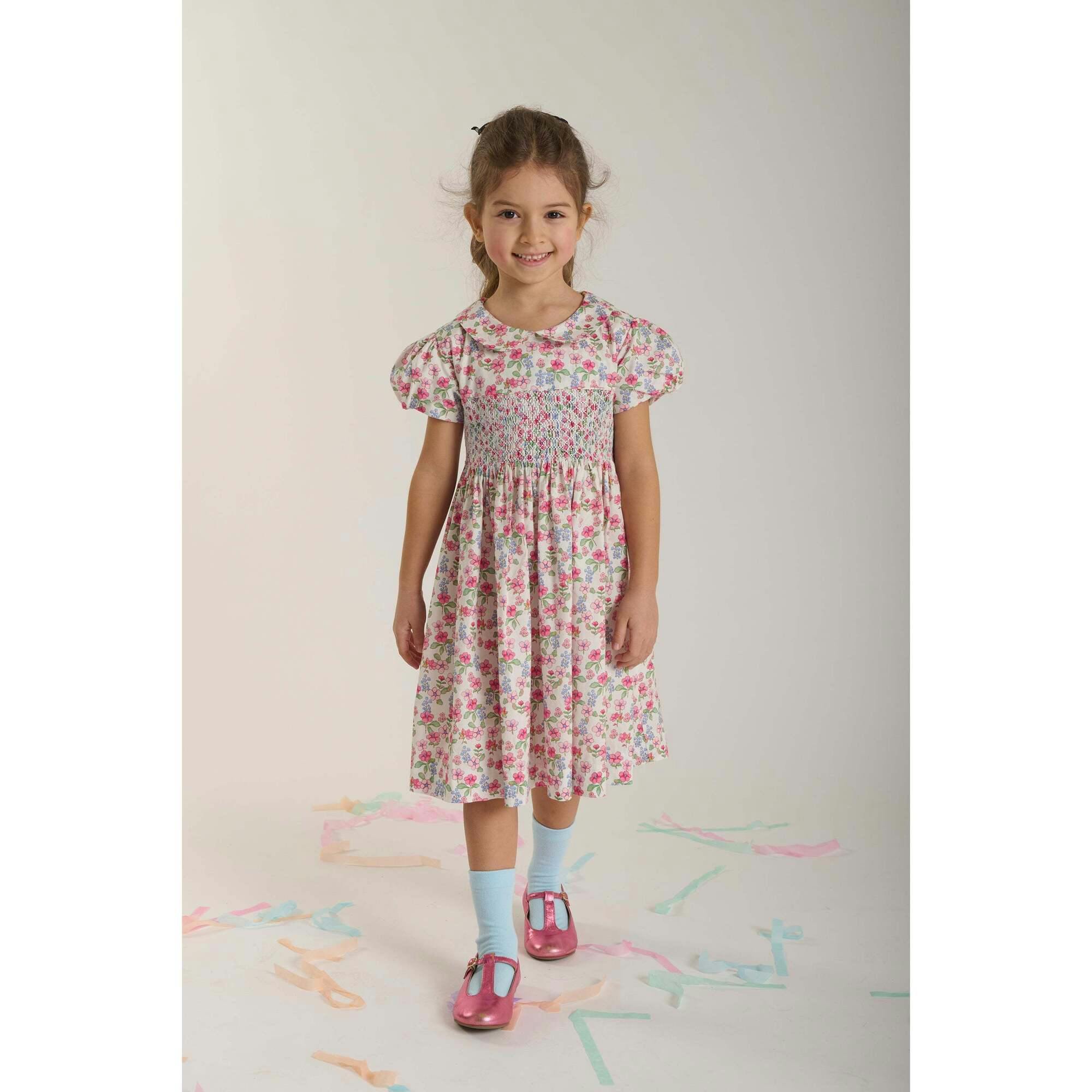 Hand-Smocked Girls Dress - Hannah