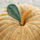 Apple Handcrafted Rattan Storage Basket Natural -  Medium Wicker