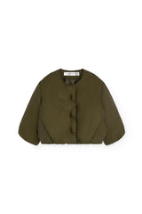 Military Green Bengal Puffer Jacket for baby
