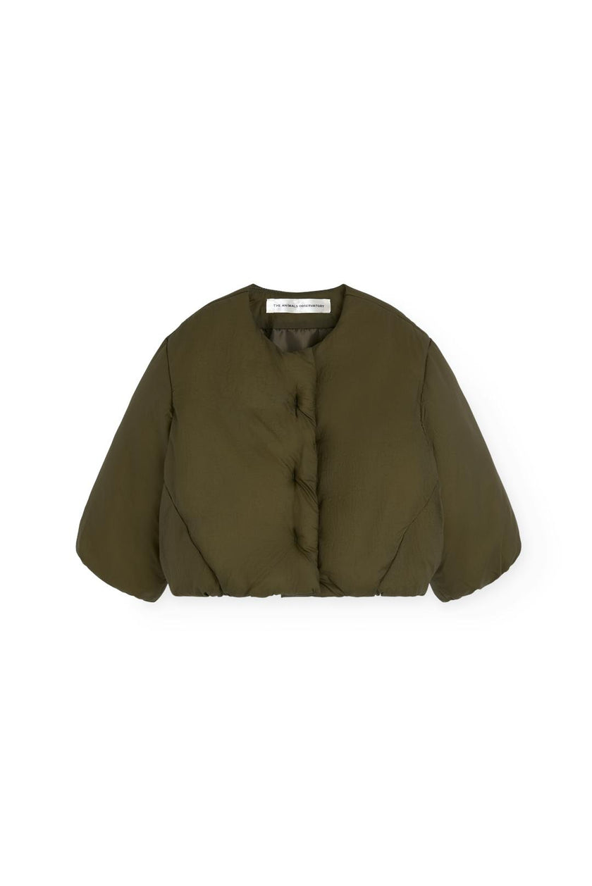 Military Green Bengal Puffer Jacket for baby