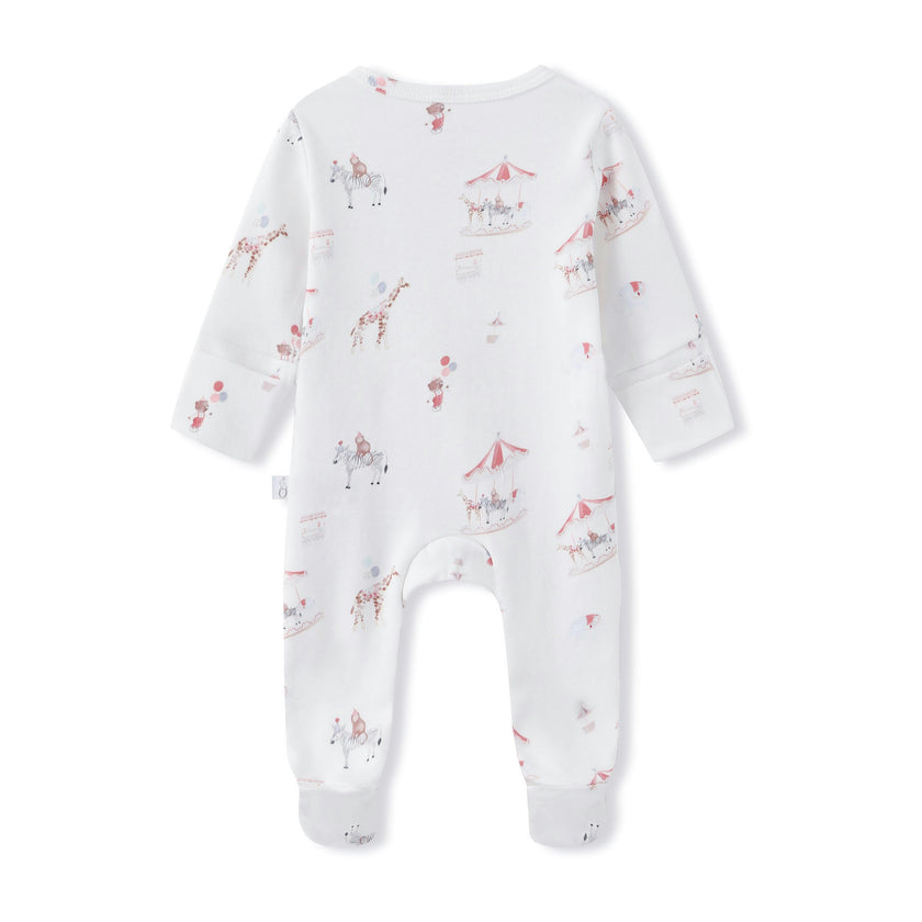 Organic Cotton Magnetic Footie Pajama - Cirque Enchanté