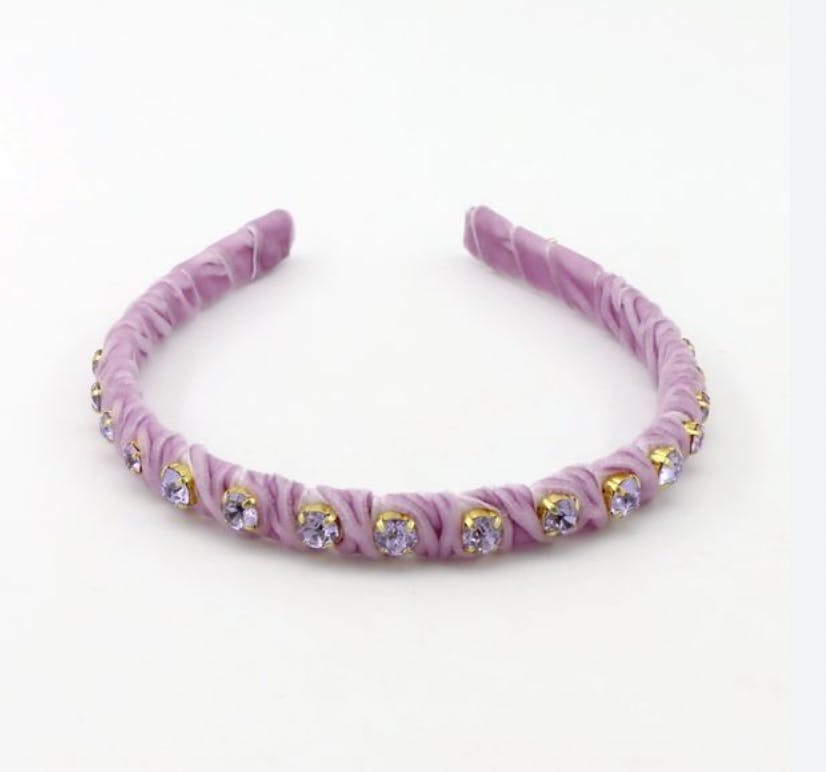 Velvet Stones Light Purple Headband