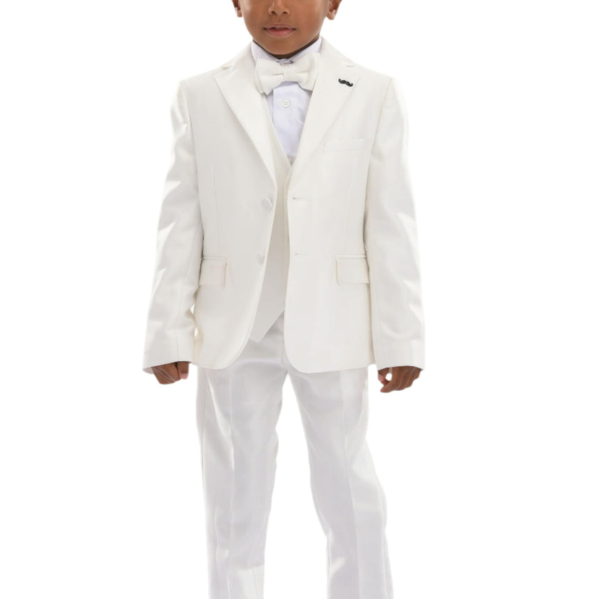 Cream 5pc Peak Lapel Tuxedo