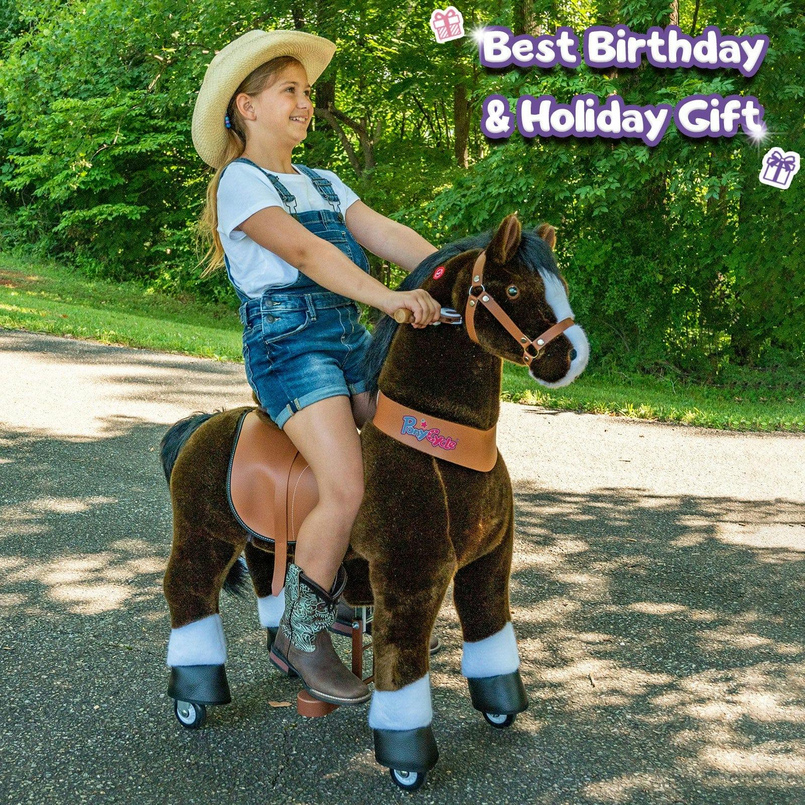 Model U® Horse Ride-On Toy Age 7+ – Chocolate