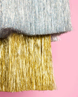 Starstruck Fringe Chandelier - silver + gold