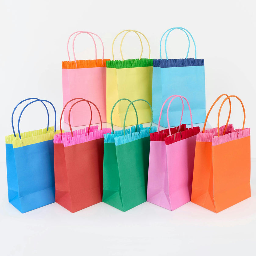Bright Fringed Party Bags
