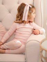 2 Piece Pima Loungewear Set | Lt Pink Mini Stripe