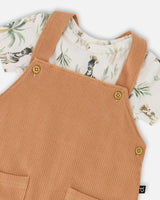 Organic Cotton Jersey T-Shirt And Cotton Rib Pants Set