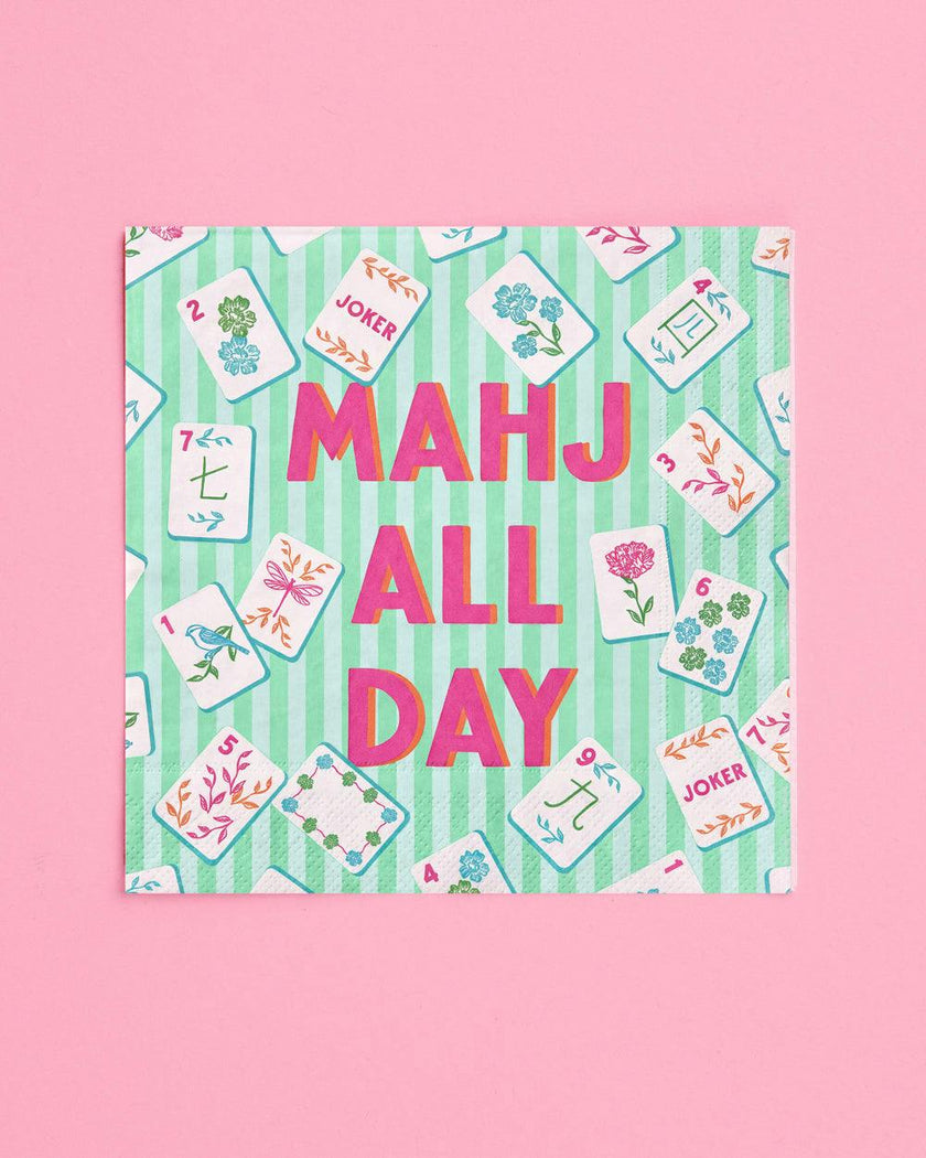 Mahj All Day Cocktail Napkins - 25 paper napkins