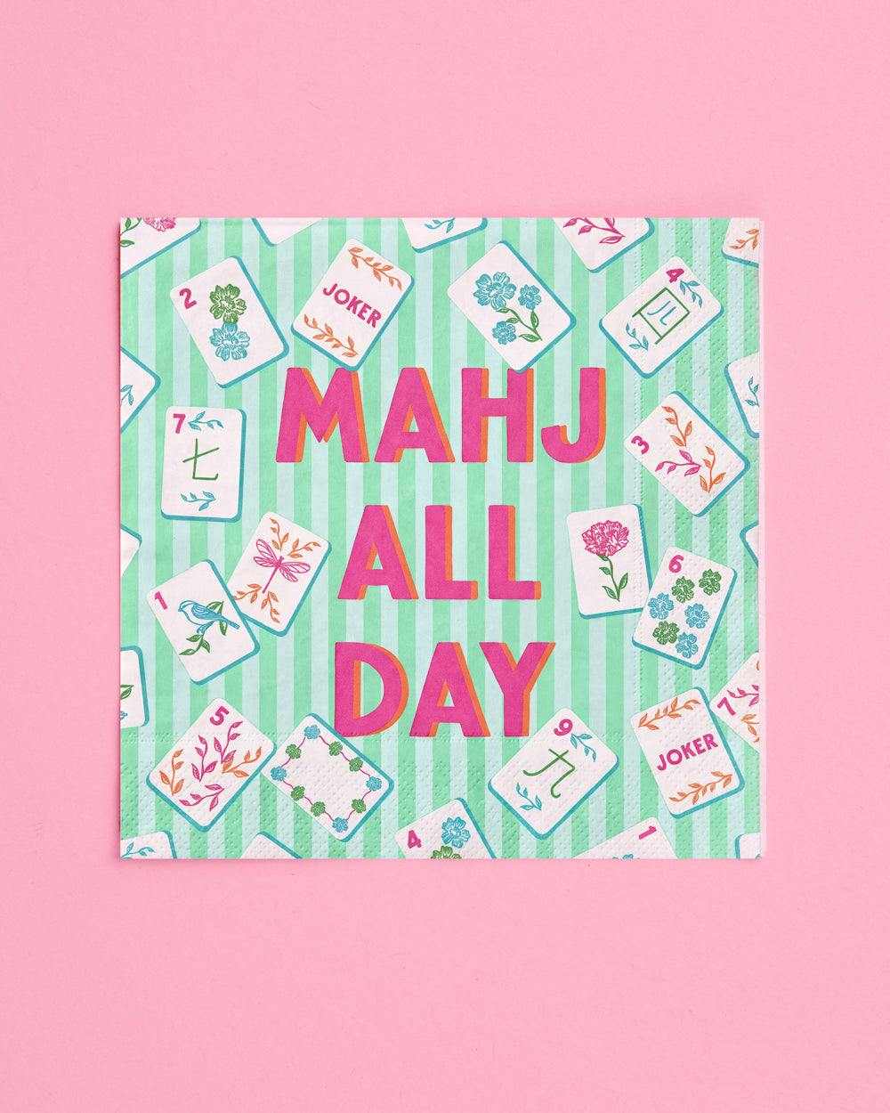 Mahj All Day Cocktail Napkins - 25 paper napkins