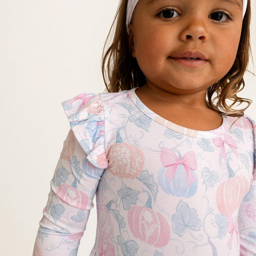 Posh Pumpkins Ruffled Twirl Dress