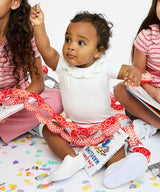 Belle Ruffle One-piece, Rose Piping