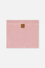 Baby Ribbed Knit Neckwarmer Pale Dusty Pink
