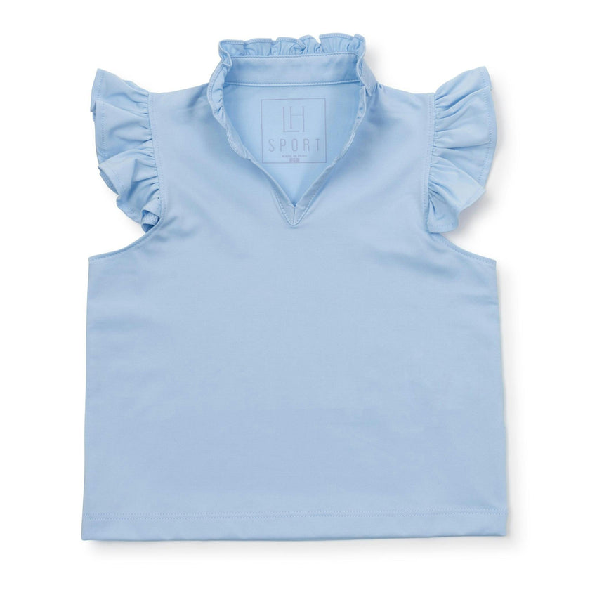 Ellie Girls' Sleeveless Performance Top by LH Sport Light Blue (Past Season)