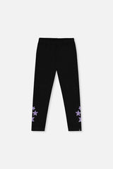 Organic Cotton Jersey Leggings Black