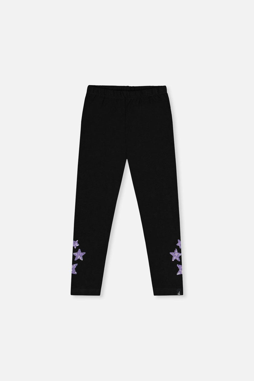Organic Cotton Jersey Leggings Black