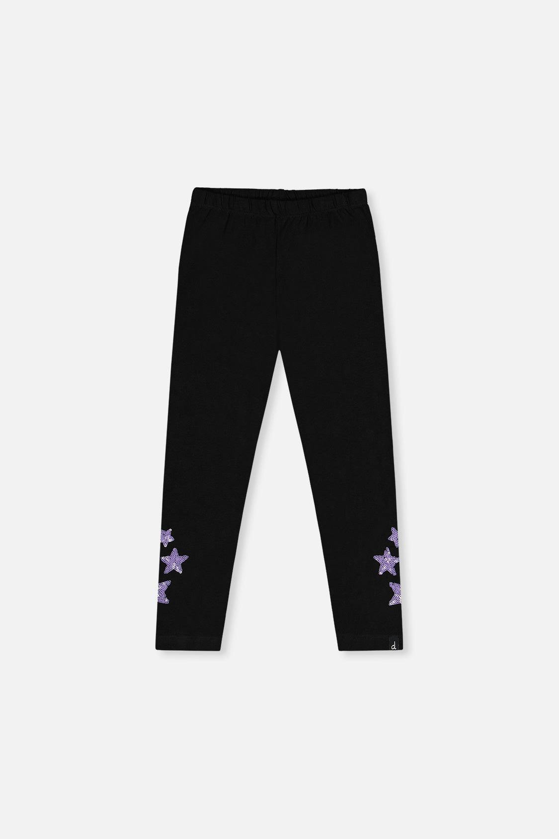 Organic Cotton Jersey Leggings Black