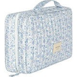 slate floral tri-fold cosmetic case