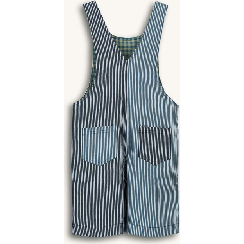 children's short dungaree - wave stripes