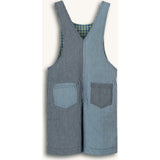 children's short dungaree - wave stripes