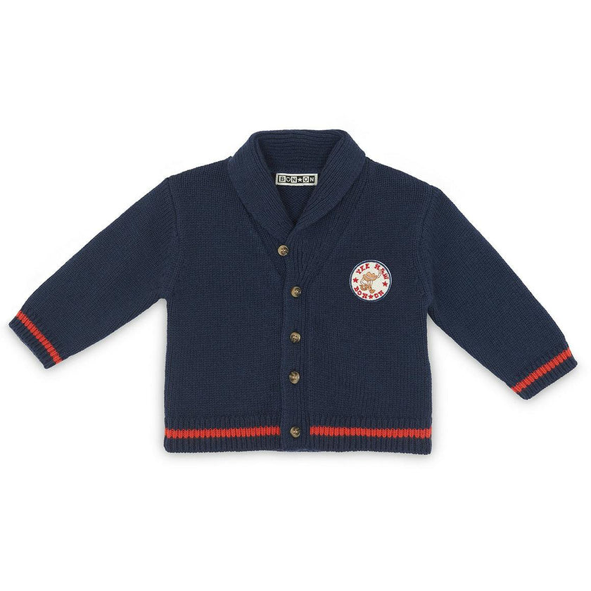 Hubert Collared Baby Cardigan
