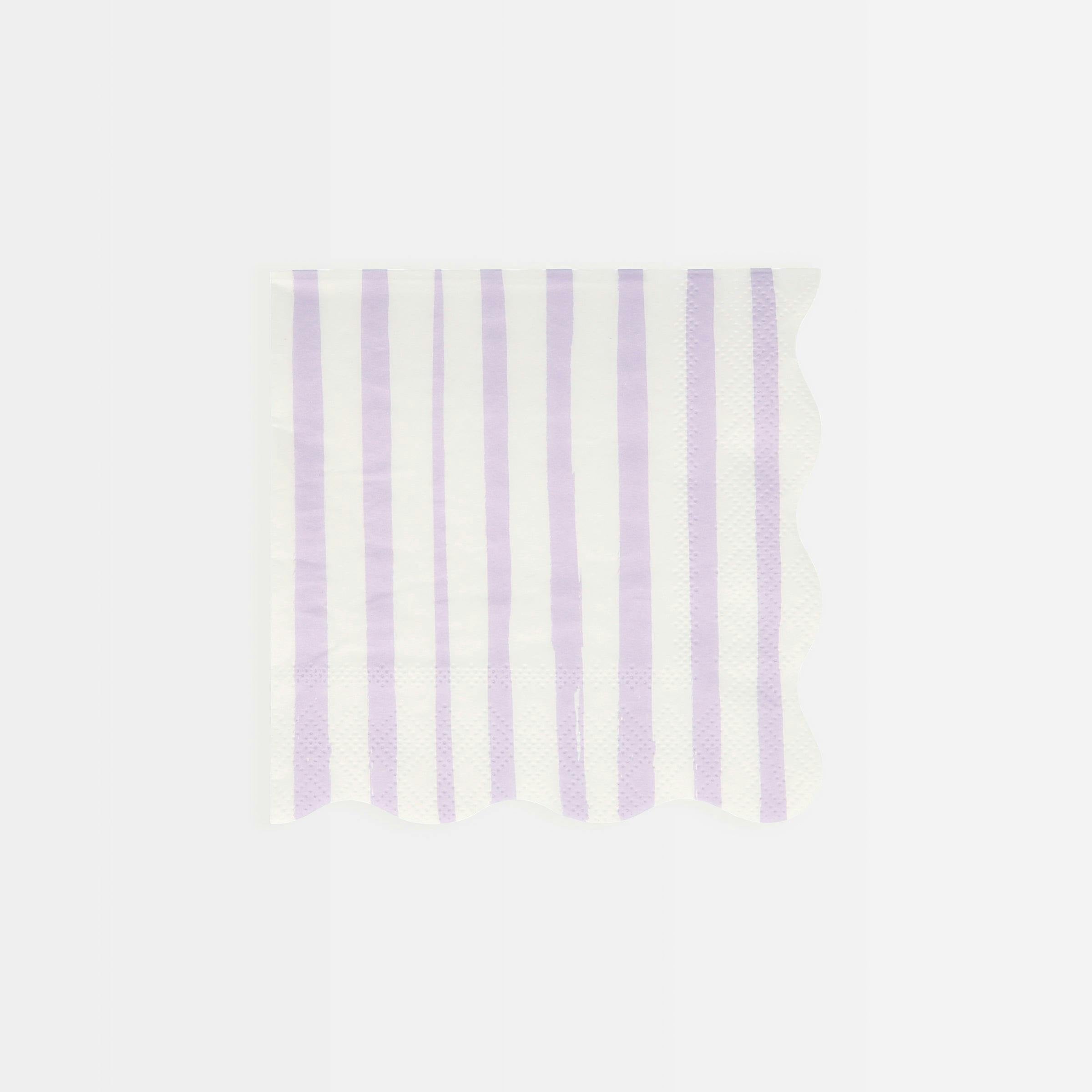 Mixed Stripe Small Napkins