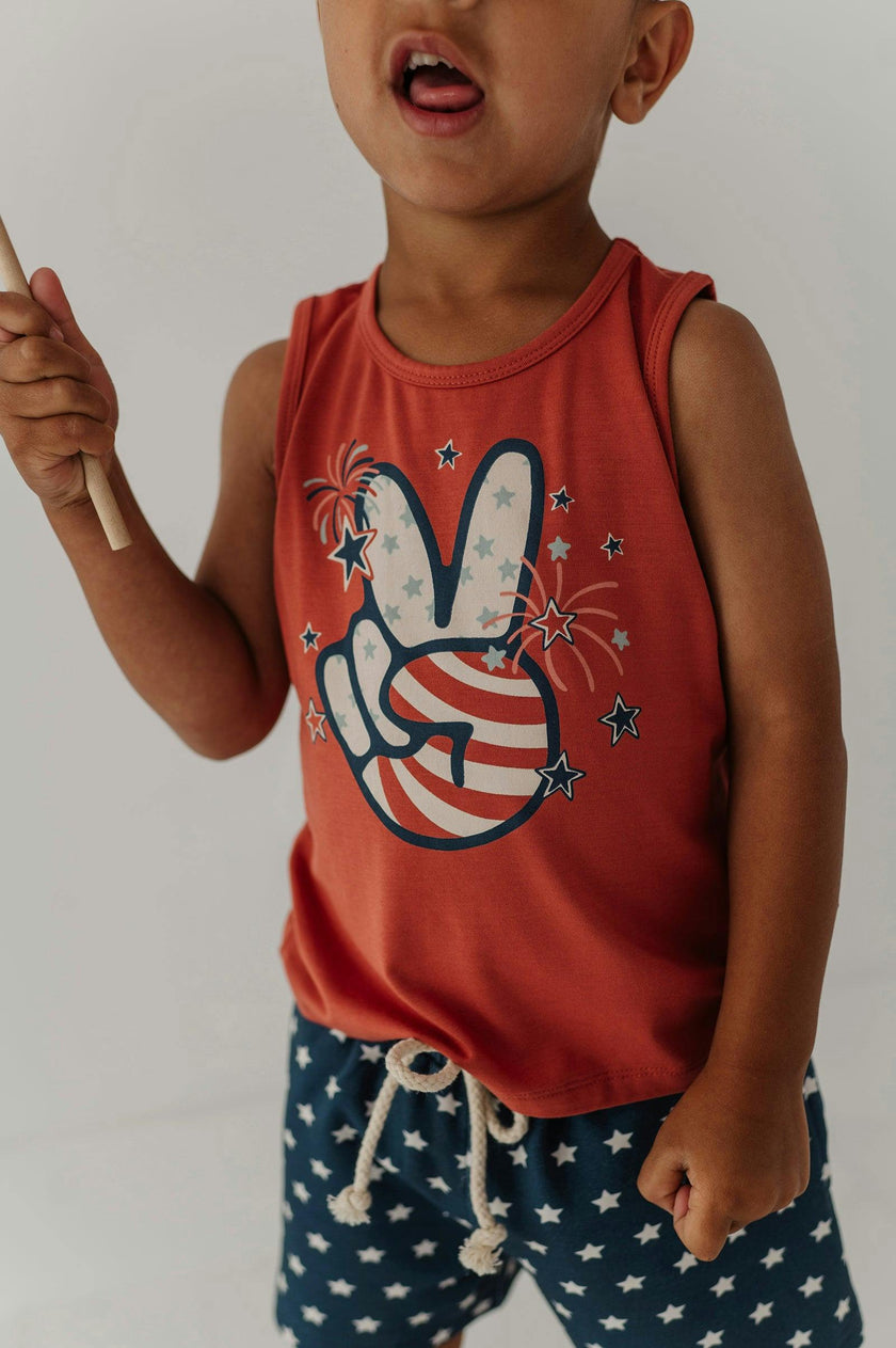 Boys Tank Top in Peace