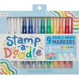 Stamp-A-Doodle Double-Ended Markers - Set of 12