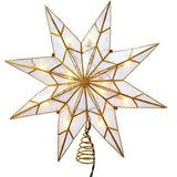 8-Point Gold Capiz Star Treetop