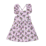 Ruffle Sleeve Dress in Roller Skates