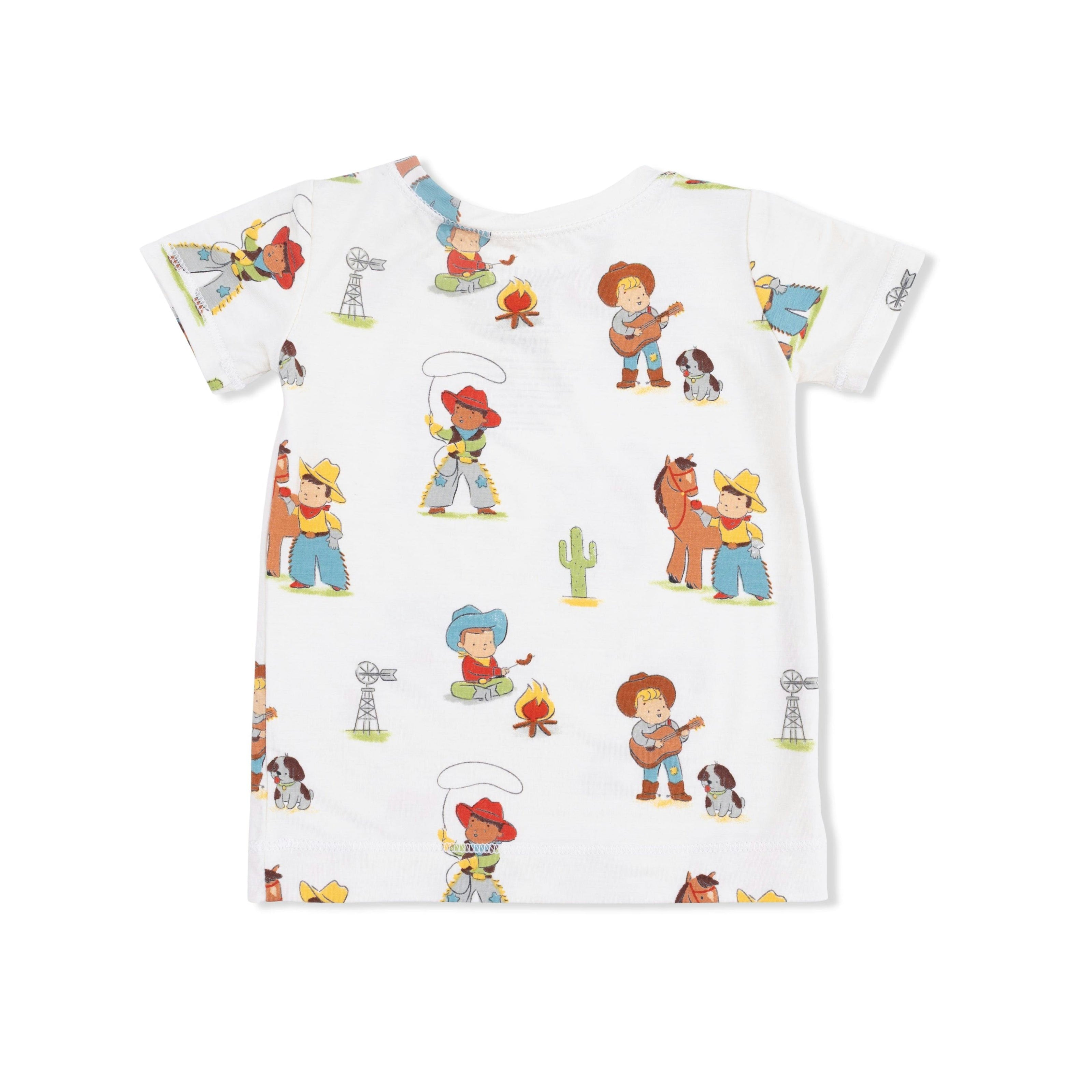 Vintage Cowboys - Short Sleeve Loungewear Set