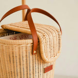 Handcrafted - Eric Kids Shopping Trolley - Rattan Wicker