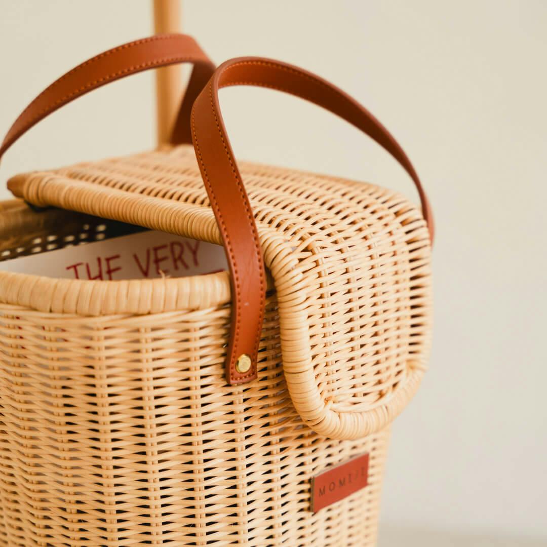 Handcrafted - Eric Kids Shopping Trolley - Rattan Wicker