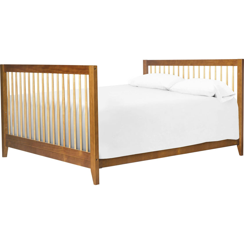 Sprout 4-in-1 Convertible Crib with Toddler Bed in Chestnut & Natural Conversion Kit