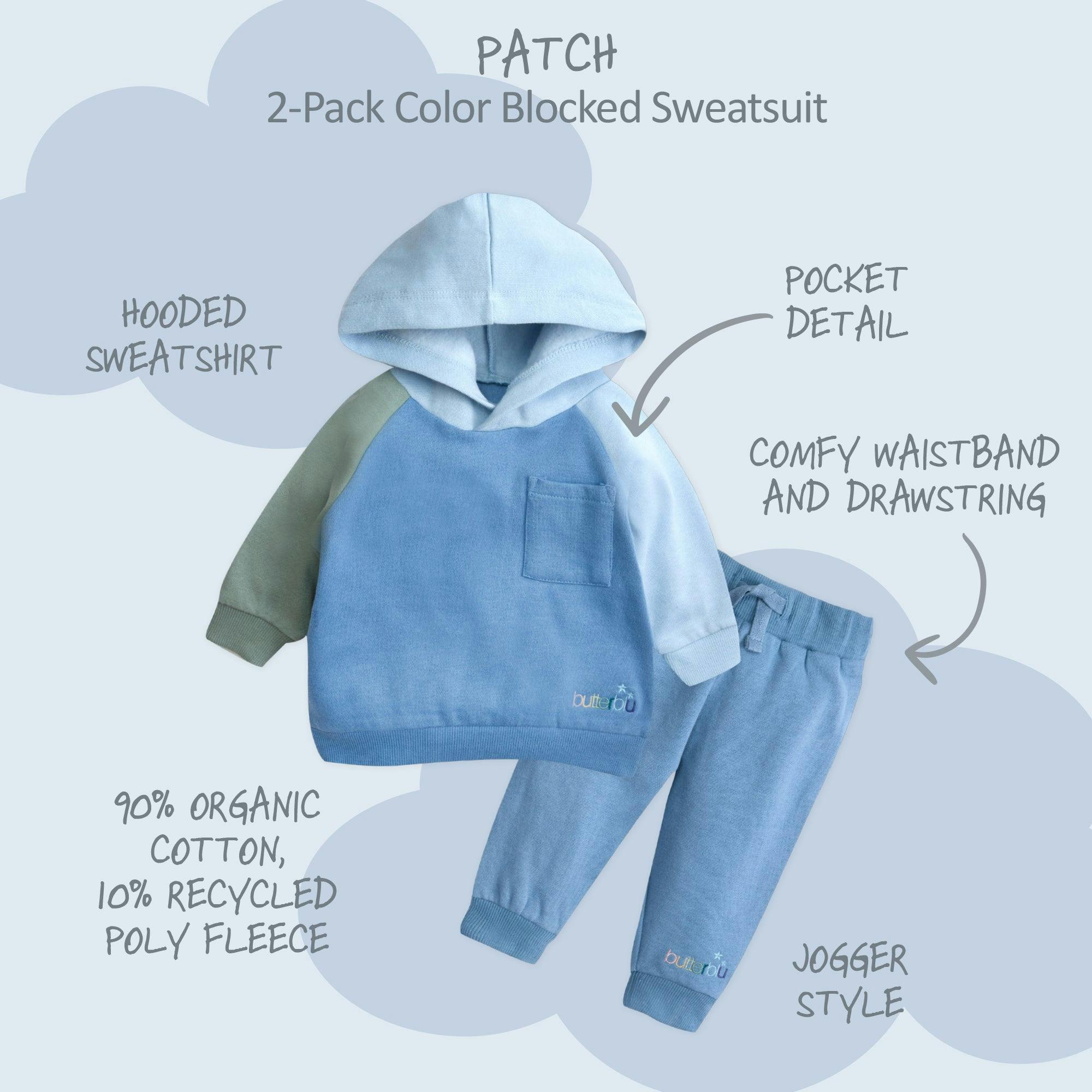 PATCH Colorblock Hoodie and Jogger Set
