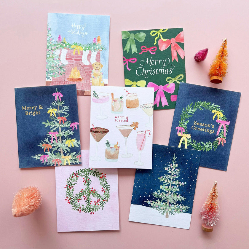 Merry & Bright Holiday Tree Greeting Card