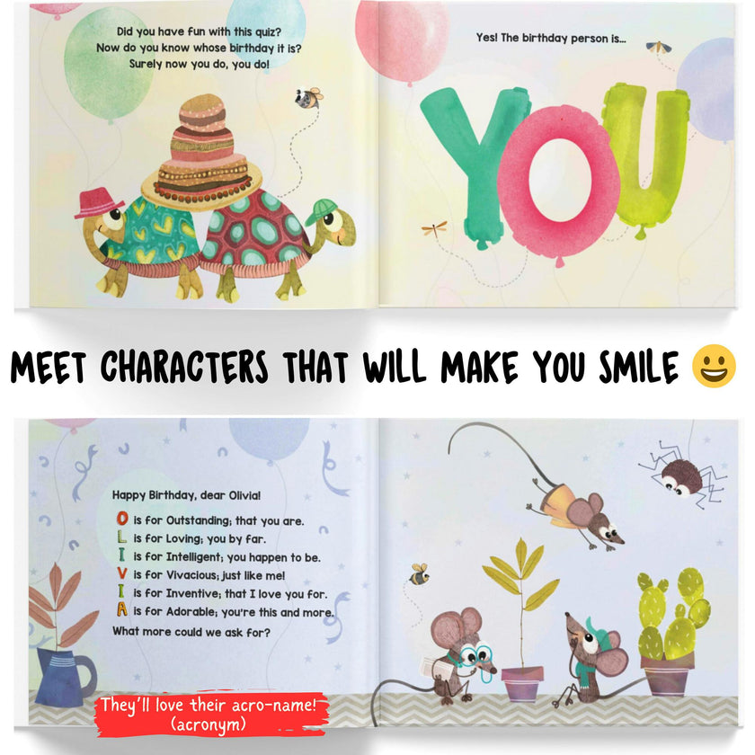 My Happy Birthday Book: Picturebook (Personalized Birthday Book)