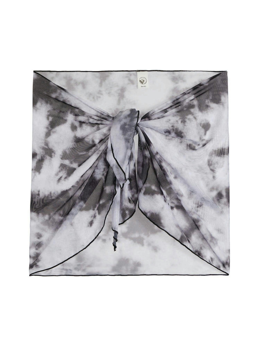 Dijana Sarong Mesh Tie Dye Wrap Skirt