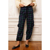 Nicole Cargo Pants in Nocturne Plaid