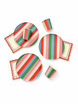 Vibrant Striped Party Pack – Paper Plates
