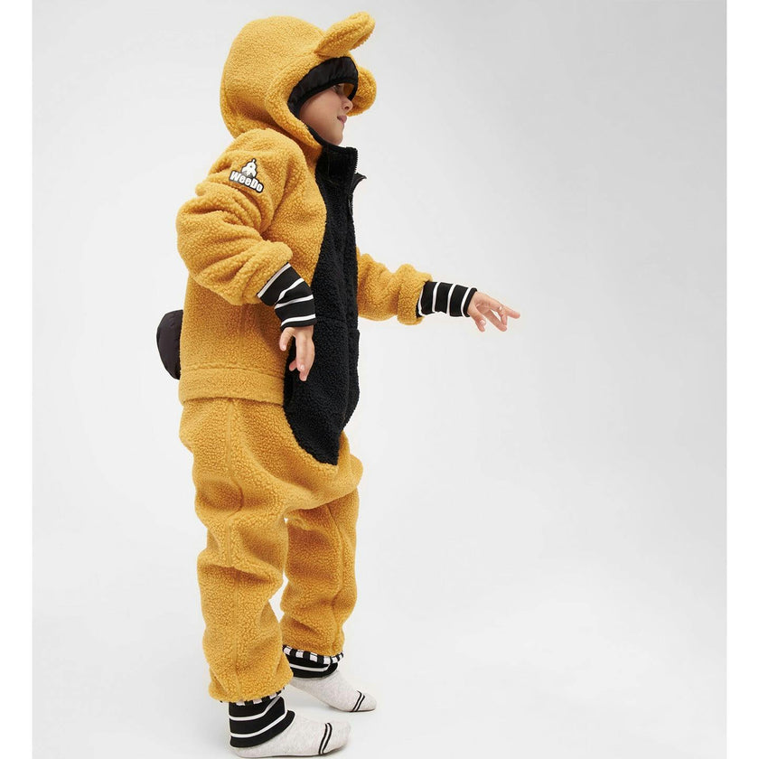 Teddy Fleece Jumpsuit, Brown