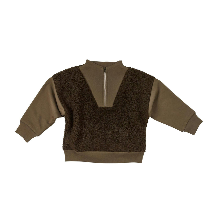 Half Zip Sherpa Pullover