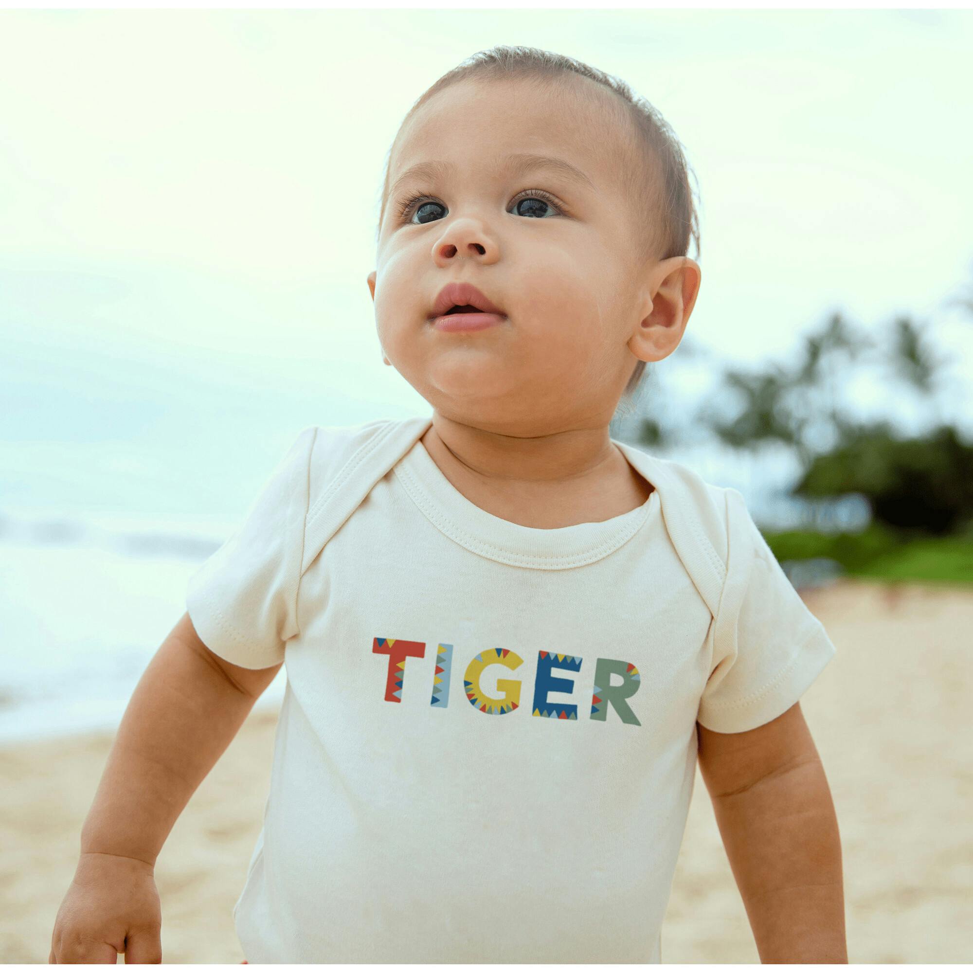 graphic bodysuit | tiger