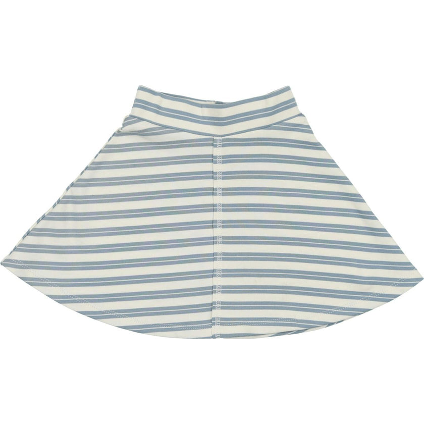 Horizontal Striped A-Line Short Skirt
