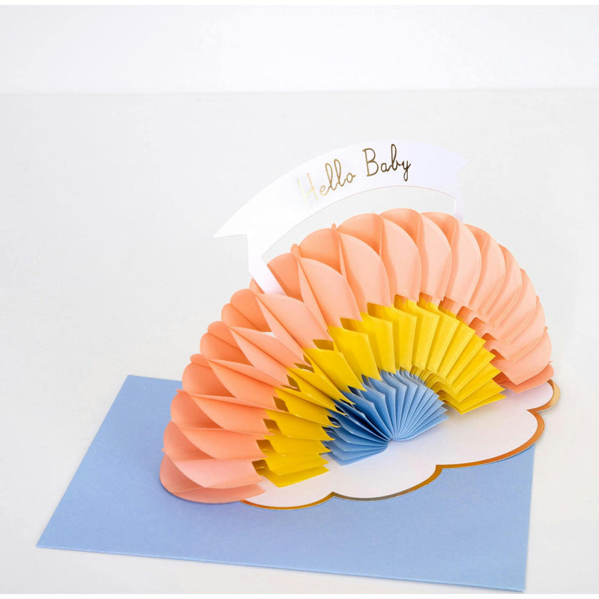 Honeycomb Rainbow Baby Card