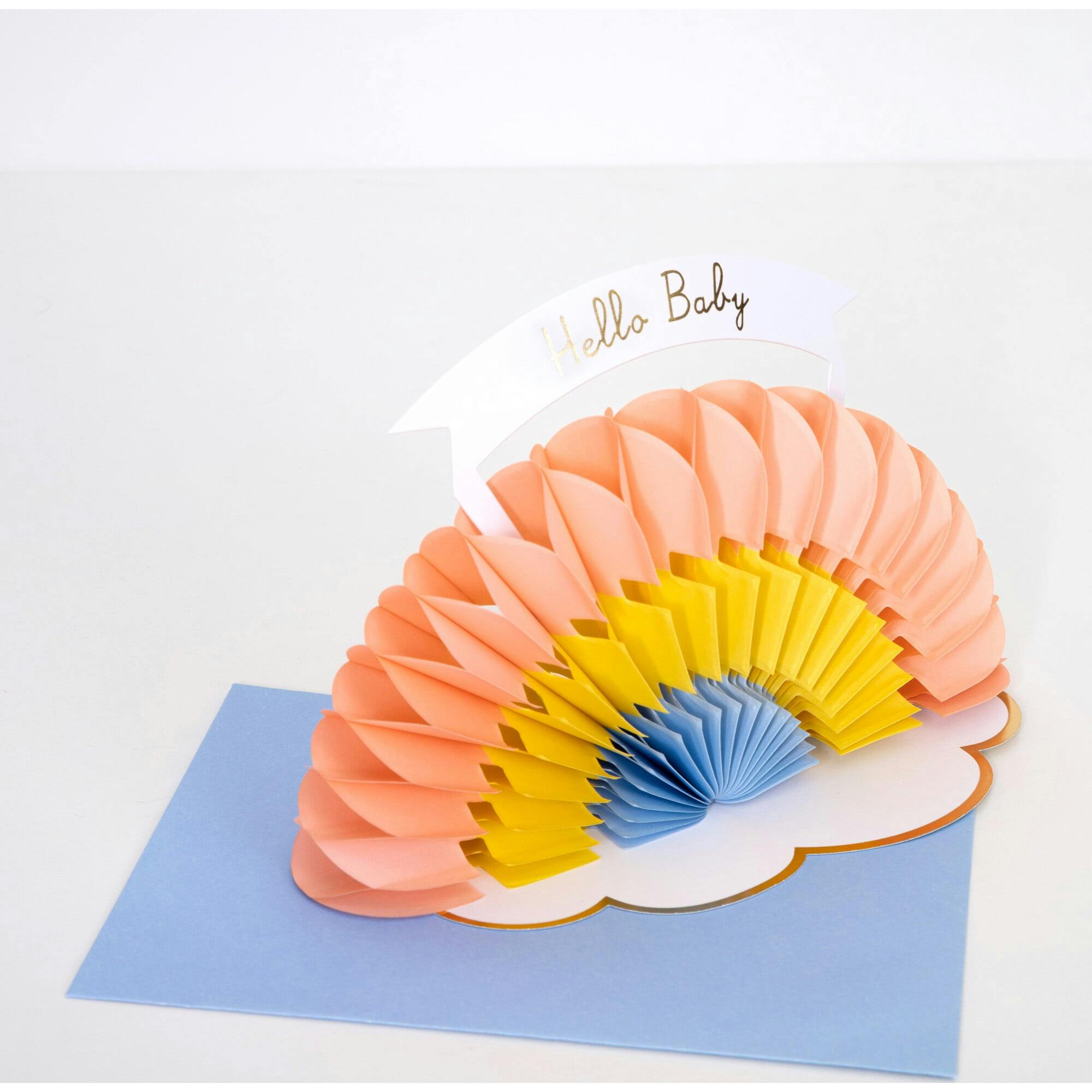 Honeycomb Rainbow Baby Card