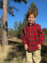 ATWOOD woven shirt festive red plaid