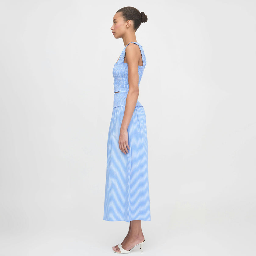 The Azalea Nap Top - Blue Stripe