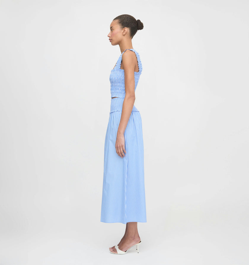 The Azalea Nap Top - Blue Stripe